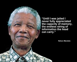 Nelson Mandela &quot;Until I Was Jailed I Never Fully...&quot; Quote Photo Various Sizes - £3.78 GBP+