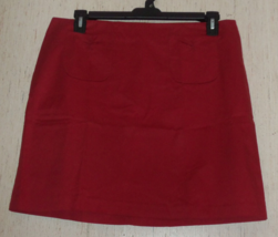 Nwt Womens American Eagle &quot;Ae Stretch&quot; Brick Red Skirt Size 14 -- No Slits! - £22.38 GBP
