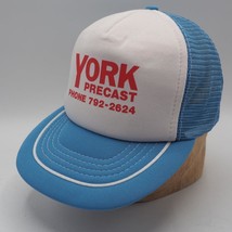 Vintage York Precast Rete Snapback Stile Camionista Contadino Cappello Nwot - $39.58