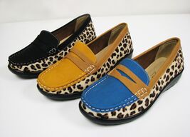 Women's Driving Loafers Fashion Leopard Colors Oxford Flats Moccasin Sho... - $11.04