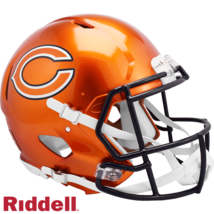 Chicago Bears Helmet Riddell Authentic Full Size Speed Style FLASH Alternate - $6,907.43 MXN