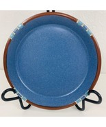 Dansk Mesa Sky Blue Rimmed Salad Plate Portugal 7.25 Diameter Brown Aqua... - £23.35 GBP