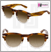 Bottega Veneta Fashion BV316FS Brown Orange Horn Translucent Sunglasses 316 - £182.57 GBP