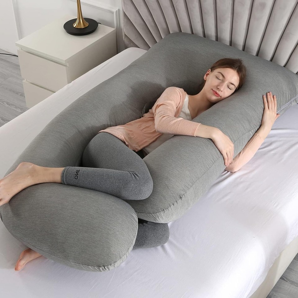 Luxurious U-Shaped Maternity Pillow with Cooling Fabric - Ideal Support for Moms Item image 8