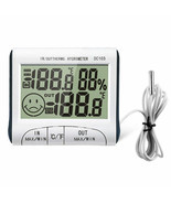 Digital LCD Portable Indoor Outdoor Thermometer Hygrometer DC103 Easy In... - £12.29 GBP