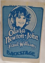 OLIVIA NEWTON-JOHN - VINTAGE ORIGINAL 1976 CLOTH TOUR CONCERT BACKSTAGE ... - $83.00