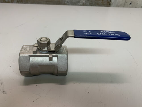 1-1/2” Stainless Steel 316 Pelican Ball Valve 1.5” / 1 1/2” - $40.69