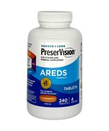 Bausch &amp; Lomb PreserVision AREDS Eye Vitamin Mineral Supplement 240 Tabl... - $131.78 CAD
