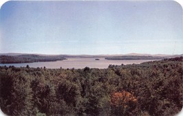 MEREDITH NEW HAMPSHIRE VIEW FROM WAKITATINA DINING ROOM~ROUTE 3 POSTCARD... - $7.49