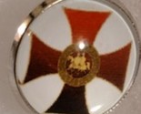 Knight templar red christian cross and seal lapel pin  large  thumb155 crop