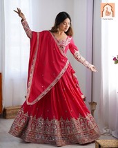 Blushing Beauty: Stunning Pink Lehenga Choli for the Modern Bride - $75.00