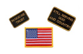 In God We Trust American Flag Still Serving God And Country Patriotic Three Pack - £7.79 GBP