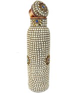 rastogi handicrafts New Joint less water bottle 950 ml Stone work decora... - $54.39 CAD
