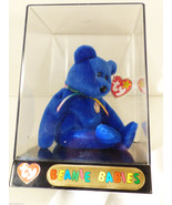vtg 1998 TY BEANIE BABY BLUE CLUBBY I IN ORIGINAL TY DISPLAY BOX CASE - £54.07 GBP