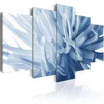 Tiptophomedecor Stretched Canvas Floral Art - Blue Dahlia - Stretched &amp; Framed R - £71.76 GBP+