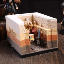 Diagon Alley 3D Notes Paper Castle Building Model Memo Pads Harry Potter  - £55.03 GBP