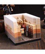 Diagon Alley 3D Notes Paper Castle Building Model Memo Pads Harry Potter  - £55.46 GBP