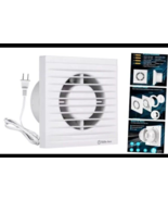 Home Ventilation Fan, 6 Inch Strong Kitchen Exhaust Fan with Damper, Squ... - $26.68 CAD