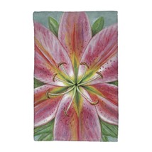 Betsy Drake Pink Lily Kitchen Towel - £23.73 GBP