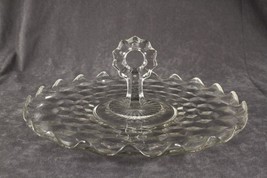 Vintage FOSTORIA AMERICAN Glass Elegant 12&quot; Center Handle Torte Serving ... - £23.78 GBP