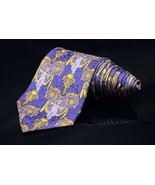 Gianni Versace tie. Cherub print with gold accents. Stunning￼ 90s Tie Ex... - £232.59 GBP