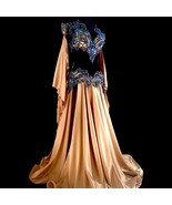Couture Rhinestone Belly Dance Dress: Custom Made Performance Costume - $669.00
