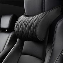 HOT Car Neck Pillow PU Leather Lumbar Waist Support For Seat Memory Backrest Hea - £93.01 GBP