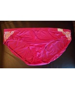 Lane Bryant CACIQUE Silky No Show Hipster Panties PINK Lacy PLUS 22/24 3... - $17.33