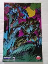 SPIDER-MAN Vs. Wolverine MasterPrints/Fleer Promo Collector Card By Mark Bagley - £15.92 GBP