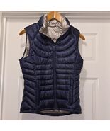 Bernardo Dark Blue Quilted Puffer Goose Down Zip Up Lightweight Vest Wom... - €25,29 EUR