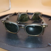 Vintage  Safety Welding Glasses Green Lenses Side Shields Unknown Maker - $24.75