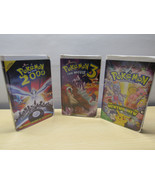 Lot of 3 Vintage Pokemon the First Movie , 2 &amp; 3. VHS Tape - £18.68 GBP