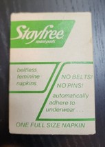 Vintage NOS 1970s Stayfree Maxi Pad Single Dispenser Issue No 4 - $29.69