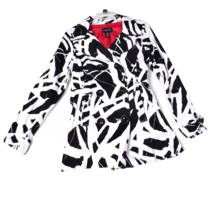 Rue 21 Black &amp; White Women&#39;s Light Weight Coat Size Medium - $13.07