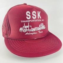 SSK Transportation Arlington TX Mesh Snapback Trucker Hat Cap VTG - $19.55