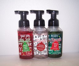 Bath &amp; Body Works Foaming Hand Soap  Peppermint, Winter Candy, Vanilla Bean Noel - £22.32 GBP