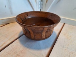 Vintage Mid-Century Inarco Brown Pottery Bowl/Dish Japan Glazed 3&quot;x 5.5&quot; - $17.78