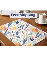 Cat Lover Placemat Pink Design Feline Gift for Mom Kitchen Decor Dining ... - $366.85 MXN