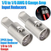 2PCS Car Audio Power Ground 1/0 Gauge to 1/0 Gauge Offset Amp Input Redu... - £15.63 GBP