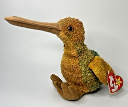 1998 Ty Beanie Baby &quot;Beak&quot; Retired Kiwi Bird BB21 - £7.98 GBP