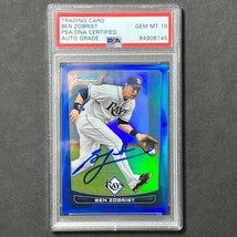 2012 Bowman Chrome #220 Ben Zobrist Signed Card PSA Slabbed AUTO Grade 10 Rays - £78.75 GBP