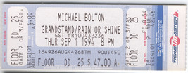 MICHAEL BOLTON FULL VINTAGE 1994 TICKET CNE GRANDSTAND TORONTO CANADA FL... - $9.75