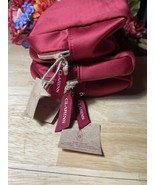 X3 Clarins Red Bag Fabric Made From Recycled   Bottles BNWTS - £7.97 GBP