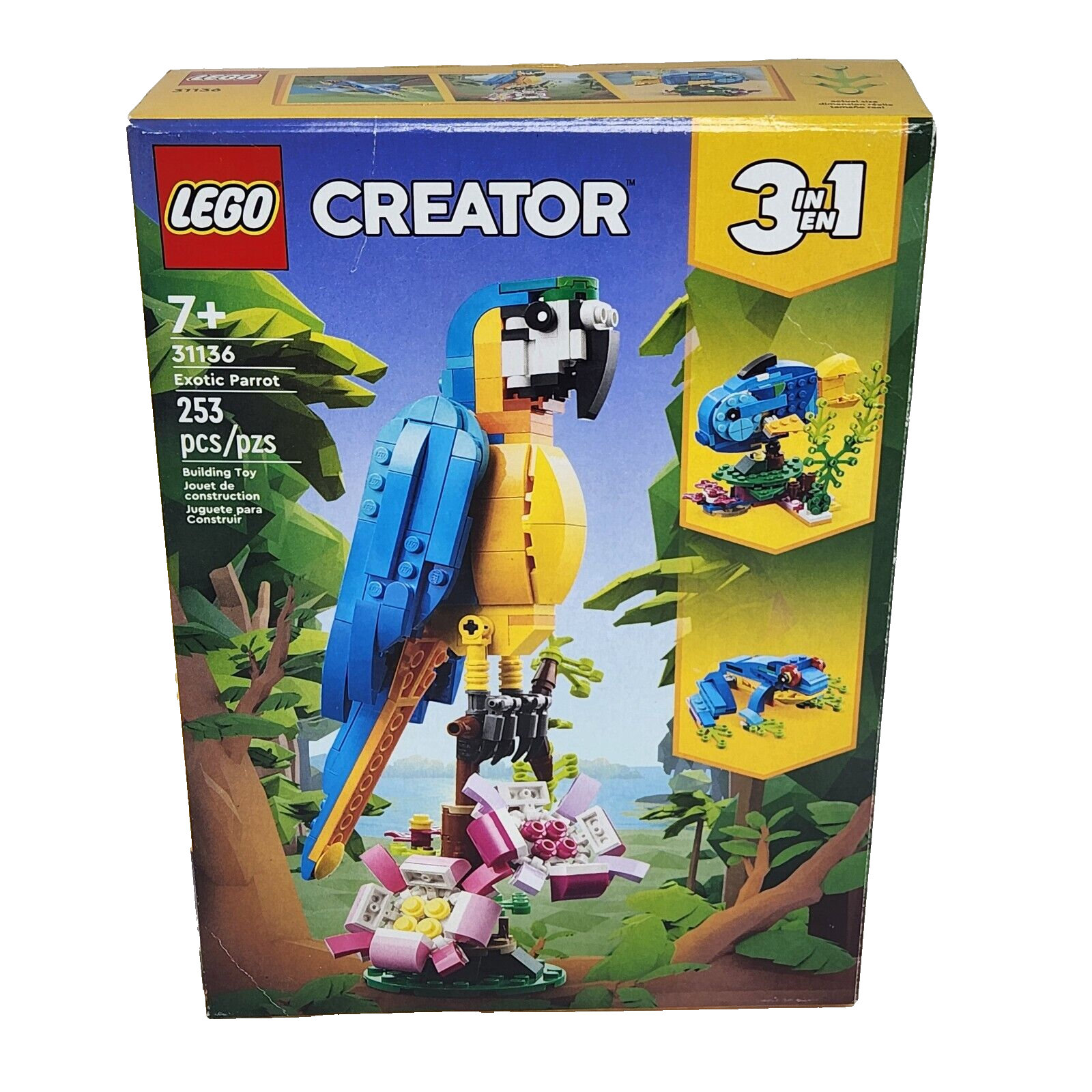 LEGO CREATOR # 31136 3 IN 1 EXOTIC PARROT OPEN BOX NOT SURE IF COMPLETE - $9.50