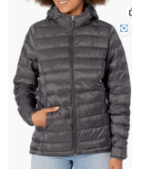 Amazon Essentials Womens Lightweight Hooded FullZip Packable Puffer Jack... - £35.01 GBP