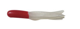 Creme 2&quot; Maxi Tail Soft Tube Crappie Panfish Lure, Red and Pearl, Pack of 8 - £2.74 GBP