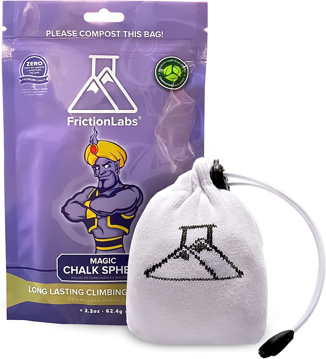 The Frictionlabs Magic Chalk Ball 2.2 Oz Is Premium Chalk For Rock Climb... - $29.95