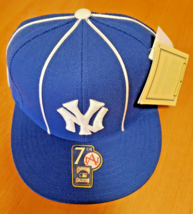 YANKEES FITTED THROWBACK HAT ADULT 7-1/4 AMERICAN NEEDLE COOPERSTOWN COL... - £31.37 GBP