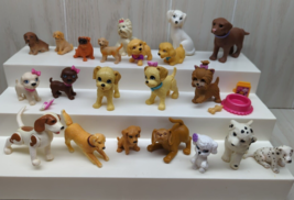 Small animal figure puppy dog lot MOST Mattel Barbie - £19.43 GBP