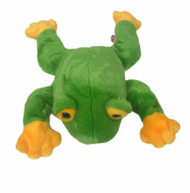 TY Beanie Buddies Very Soft Green Frog Baby 15&quot; Plush Stuffed Animal 1998 - £12.79 GBP